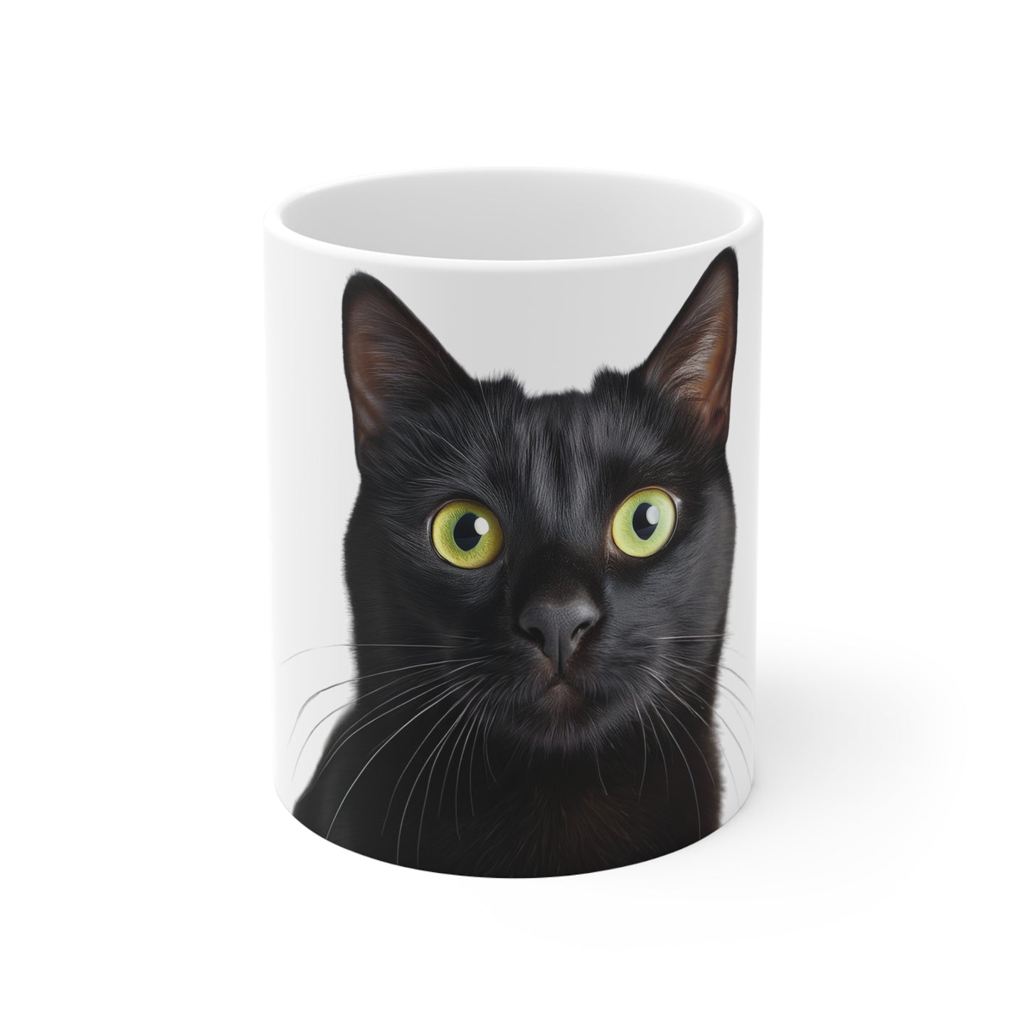 Black Cat Lovers Mug: Start Your Day with Feline Mystery!